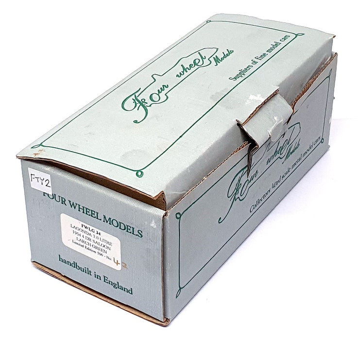 Four Wheel Models 1/43 Scale FWLG34 - 1954 Lagonda 3L 4Dr Saloon - Larch Green