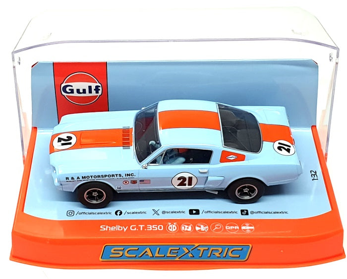 Scalextric 1/32 Scale Slot Car C4570 - Shelby GT350 Gulf Edition #21