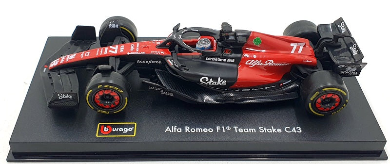 Burago 1/43 Scale 18-38086 - F1 Alfa Romeo C43 2023 #77 V.Bottas