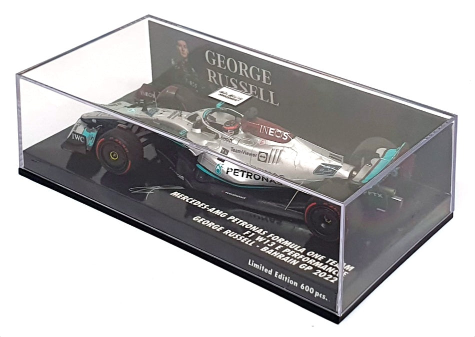 Minichamps 1/43 Scale 417 220163 - F1 Mercedes-AMG W13E Bahrain GP 2021 Russell