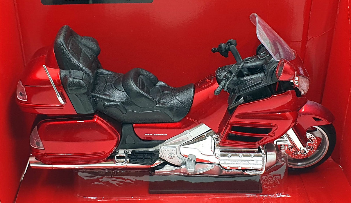 NewRay 1/12 Scale 57253 - Honda Gold Wing Motorbike - Met. Red