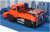 Burago 18-32263 - Road Security Snow Plough Truck & Signal Board - Orange