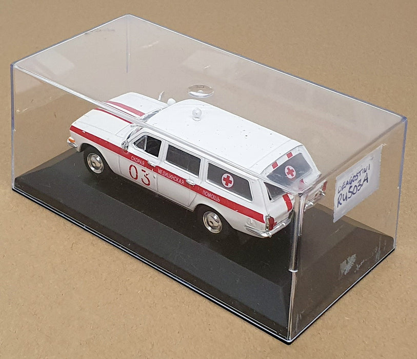 DeAgostini 1/43 Scale RUS03A - GAZ 24-03 Russian Ambulance - White/Red