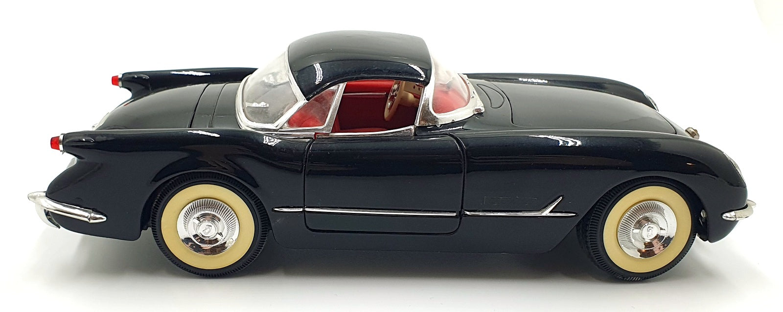 Mira 1/18 Scale Diecast 14126P - 1954 Chevrolet corvette Hard Top - Black