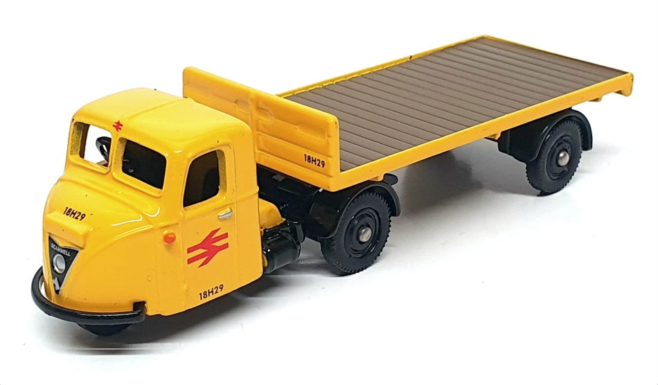 Lledo 1/76 Scale DG148004 - Scammell Scarab Flatbed Lorry (Railfreight) Yellow