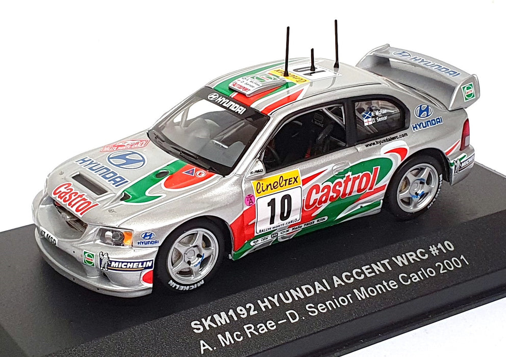 Skid Vitesse 1/43 Scale SKM192 - Hyundai Accent WRC #10 Monte Carlo 2001