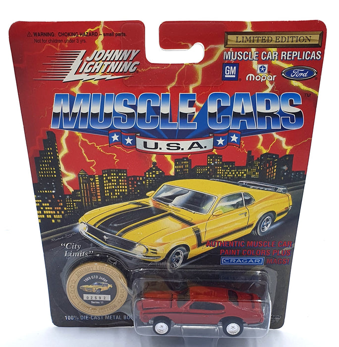 Johnny Lightning 1/64 Scale 200-210 Muscle Cars 1965 Pontiac GTO Judge Red