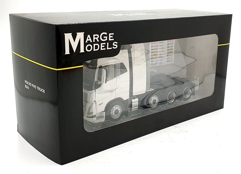 Marge Models 1/32 Scale 2322-01 Volvo FH5 8x4 Truck - Clear White