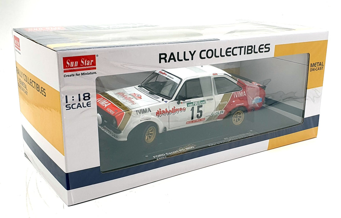 Sun Star 1/18 Scale Diecast 4862 - Ford Escort RS 1800 #15 Portugal Rally 1983
