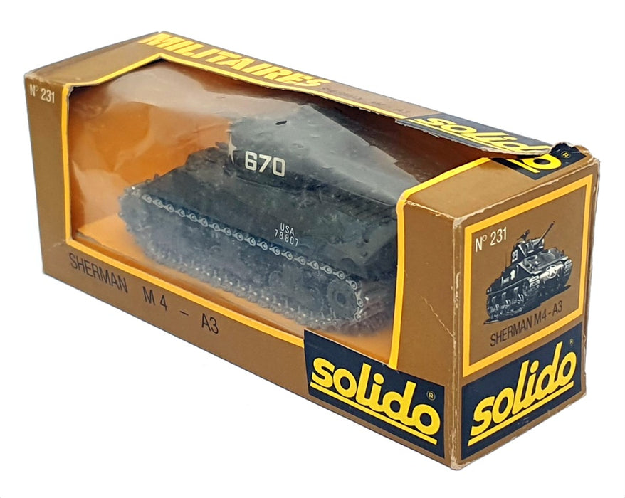 Solido - n°231 - char sherman m4-a3 - Collection Solido - n°231 - char sherman m4-a3 - Collection