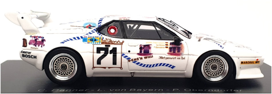 Spark 1/43 Scale Resin S6404 - BMW M1 #71 24h Le Mans 1981