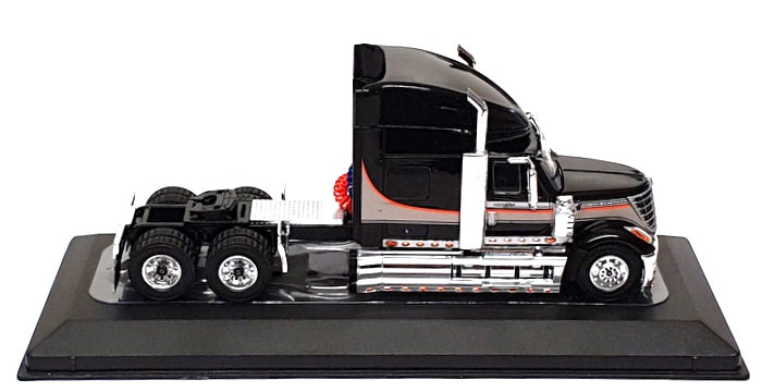 Ixo Models 1/64 Scale 64TR009A - 2010 International Lonestar Truck Black/Silver
