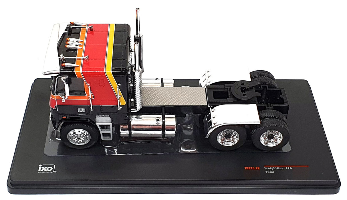 Ixo 1/43 Scale TR215.22 - 1993 Freightliner FLA Truck - Black/Red/Orange/Yellow