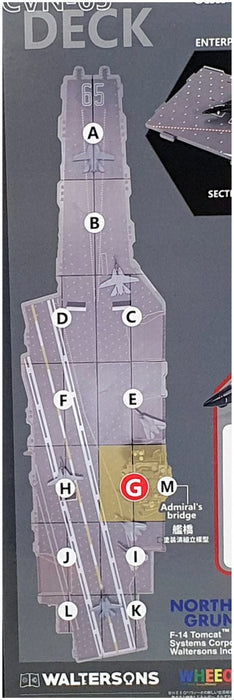 Forces Of Valor 1/200 WJ-831107 - Section G Deck Part + F-14 VX-4 "Evaluators"