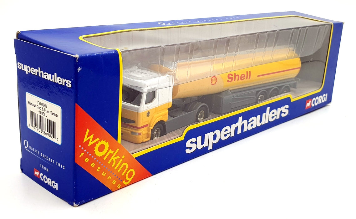 Corgi 1/64 Scale Diecast TY86902 - Renault Cab & Fuel Tanker - Shell