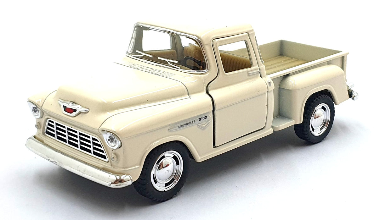 Kinsmart 1/32 Scale Pull Back & Go TY0237 1955 Chevrolet Stepside Pick Up Cream