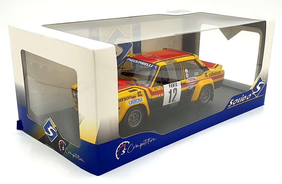 Solido 1/18 Scale S1806007 Diecast - Fiat 131 Abarth #12 Monte Carlo Rally 1980