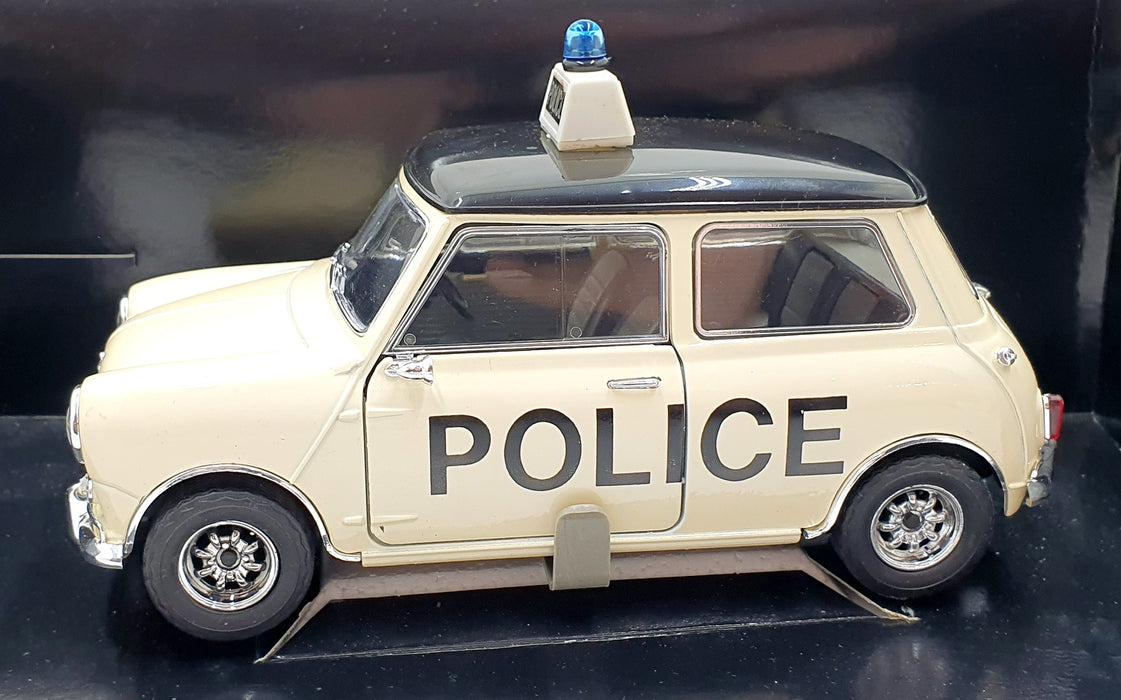 Solido 1/16 Scale Diecast 7190-4 - Mini Cooper Police - Cream/Black