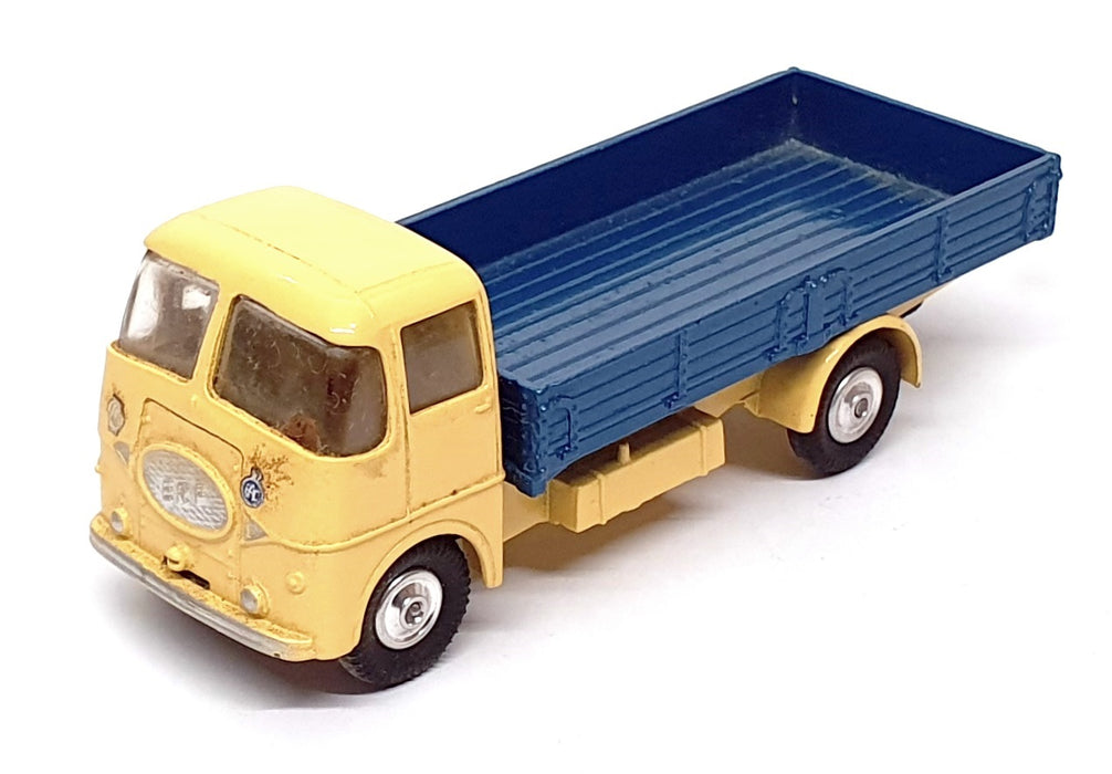 Corgi 11.5cm Long Original Diecast 456 ERF 44G Dropside Lorry - Lt. Yellow/Blue