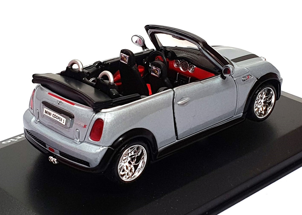 Burago 1/32 Scale Diecast 18-42000 - Mini Cooper S Cabrio - Greyish Blue
