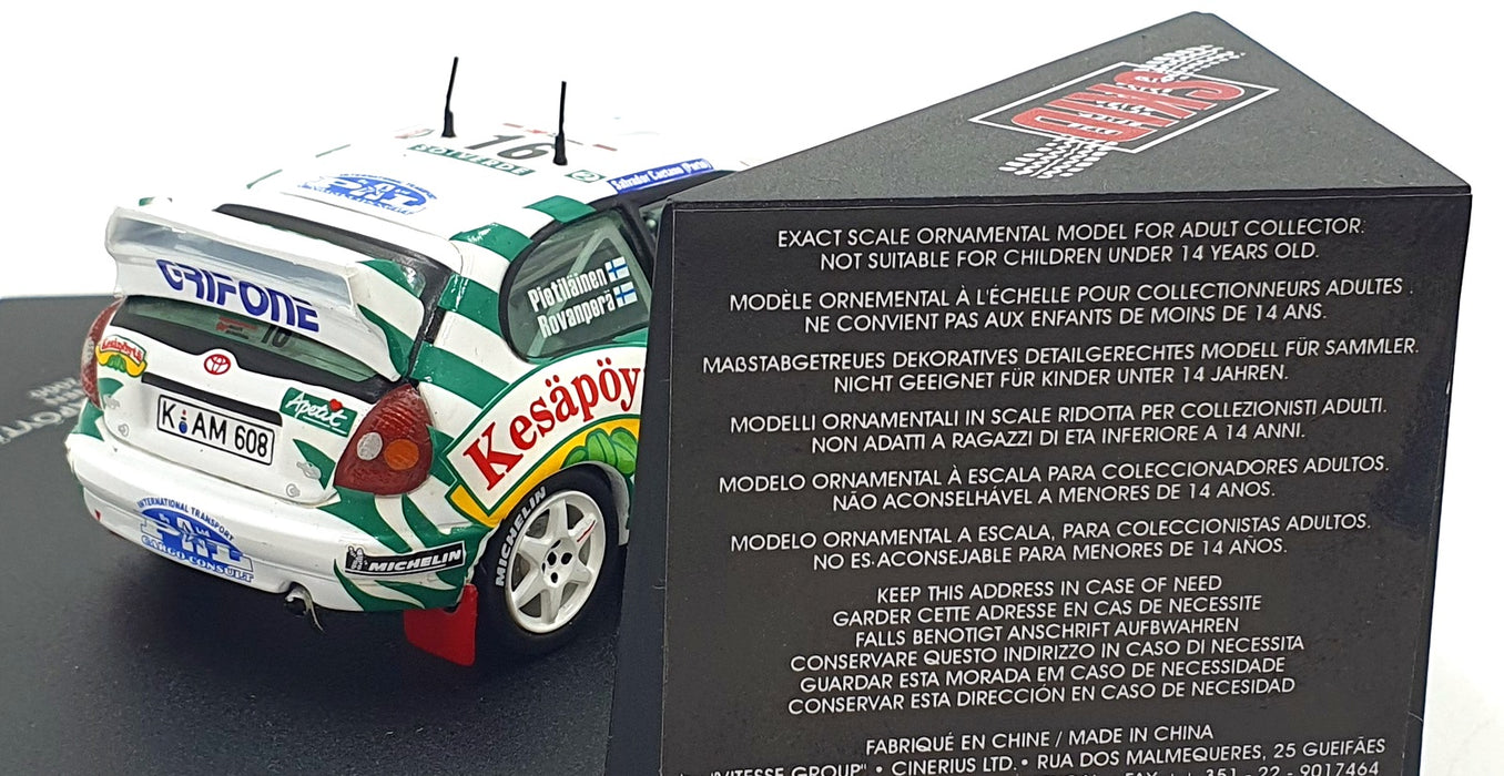 Skid 1/43 Scale SKM123 - Toyota Corolla WRC #16 Portugal 2000 - Rovanpera