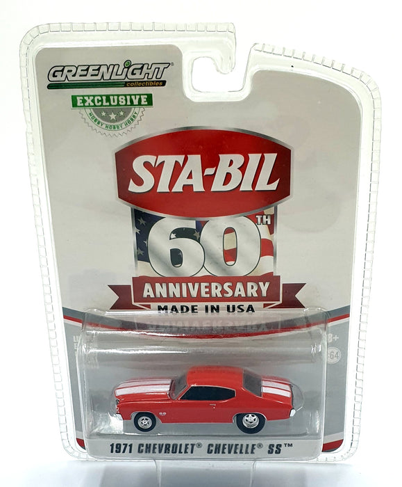 Greenlight 1/64 Scale 29985 - 1971 Chevrolet Chevelle SS - Red