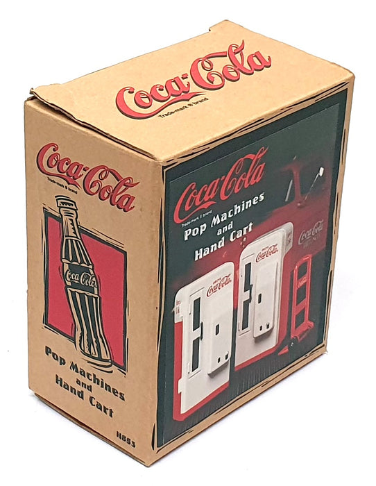 Ertl Diecast H853 - Pop Machines And Hand Cart Coca-Cola - Red/White