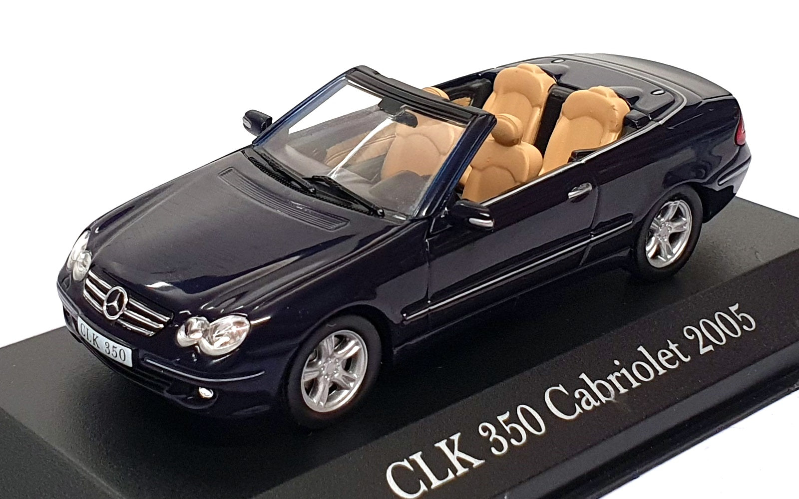 Altaya 1/43 Scale AL350B - 2005 Mercedes Benz CLK 350 Cabrio - Dk. Blue