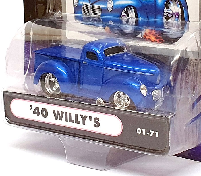 Muscle Machines 1/64 Scale 71161 01-71 - 1940 Willys Truck - Blue