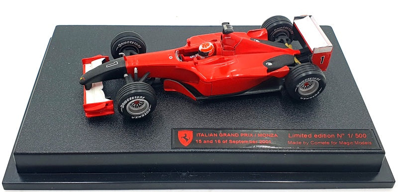 Hot Wheels 1/43 Scale 50213 - Ferrari F2001 Italy GP 2001 Tribute Red/Black