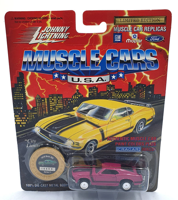 Johnny Lightning 1/64 Scale 200-210 - Muscle Cars 1970 Mustang Boss 302 - Pink