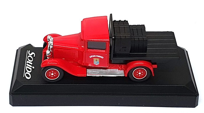 Solido 1/43 Scale 4829 - Citroen C4F Plateau Pompiers Fire Truck - Red