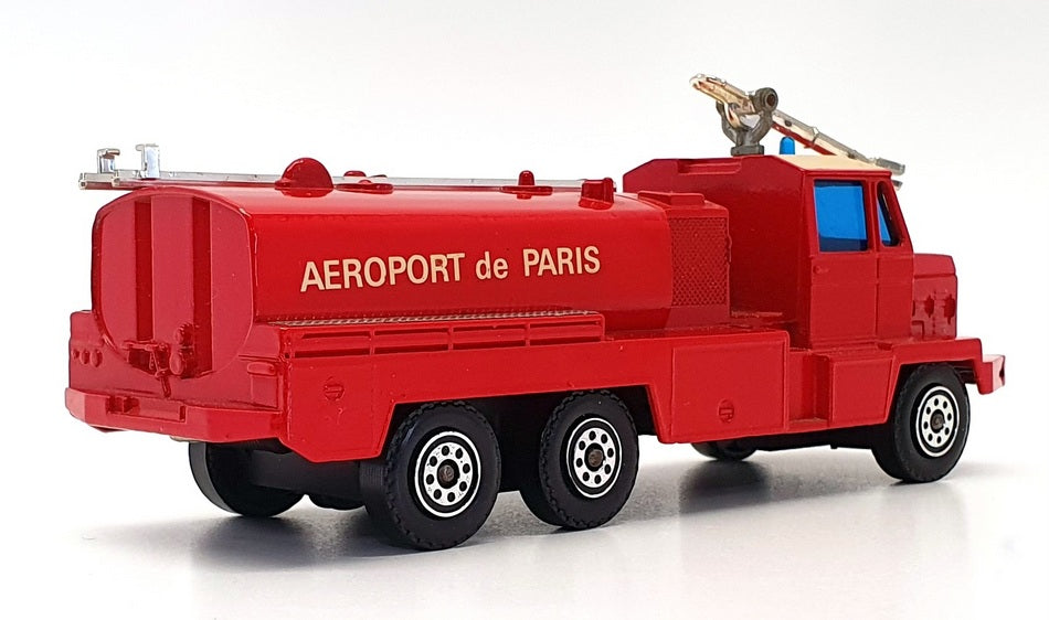 Solido 14cm Long Diecast 351 - Berliet GBC 34 Fire Truck Aeroport de Paris - Red