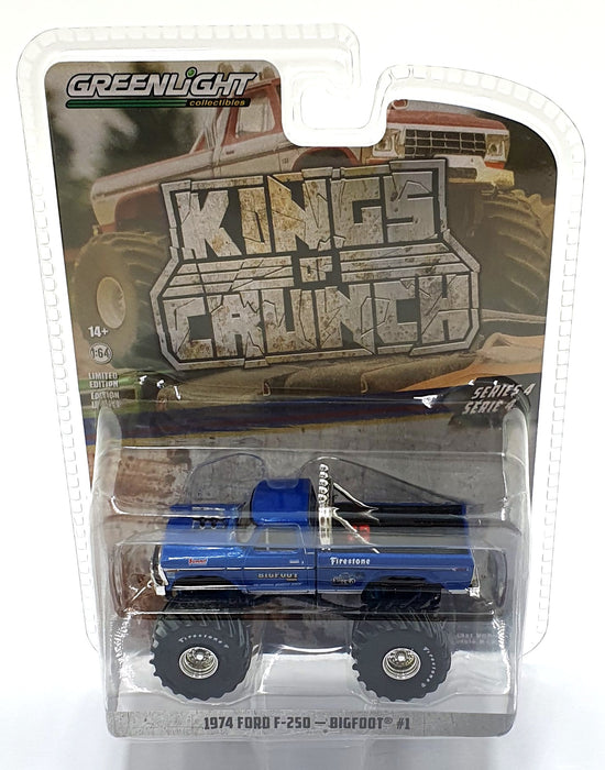 Greenlight 1/64 Scale 49040-A - 1974 Ford F-250 - Bigfoot #1 - Blue