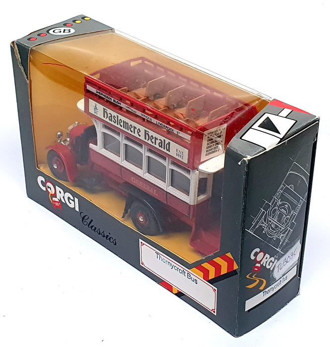 Corgi Appx 15cm Long Diecast TCB03C - Thornycroft Bus REWORKED