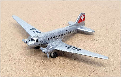 Schabak 1/600 Scale Diecast 932 - Douglas DC-3 Aircraft - Swiss Air