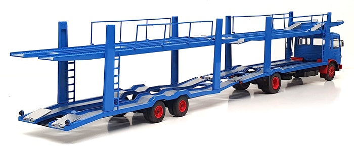 Ixo Models 1/43 Scale Diecast TTRX034 - MAN F7 Car Transporter - Blue