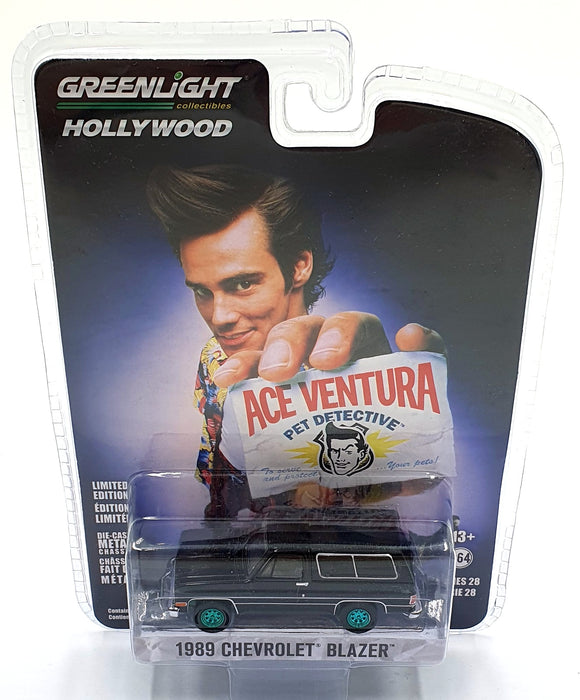 Greenlight 1/64 Scale 44880-E 1989 Chevrolet Blazer w/ Green Wheels Ace Ventura