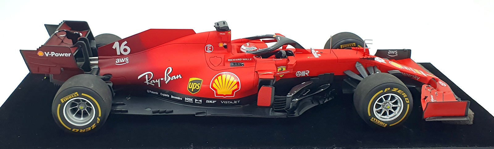 Looksmart 1/18 Scale LS18F1038 Scuderia Ferrari SF21 #16 British GP 2021 Leclerc