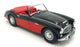 Kyosho 1/18 Scale Diecast 22426K - Austin Healey 3000 - Black/Red