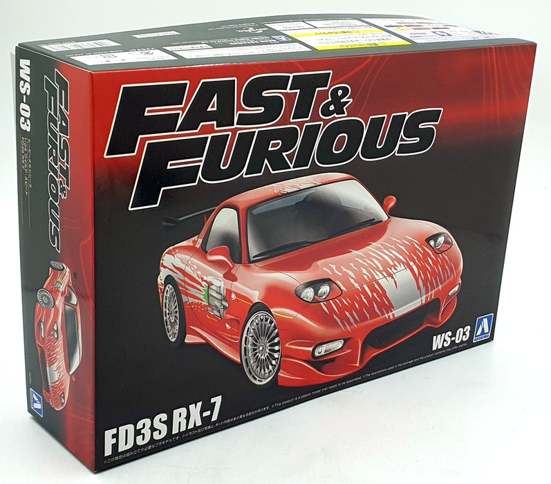 Aoshima 1/24 Scale Kit WS-03 - FD3S Mazda RX-7 - Fast and Furious