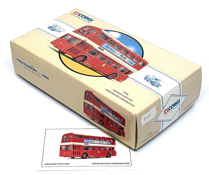 Corgi 1/50 Scale 97826 - Daimler Fleetline DD Bus Manchester Corp. Rt. 96 - Red
