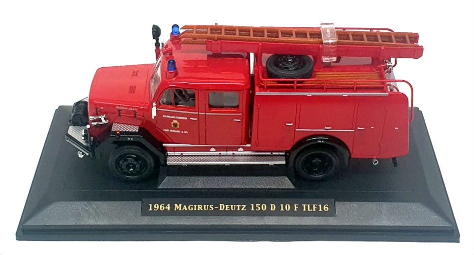 Road Signature 1/43 Scale 43015 - 1964 Magirus Deutz 150D 10 F TLF16 Fire Engine