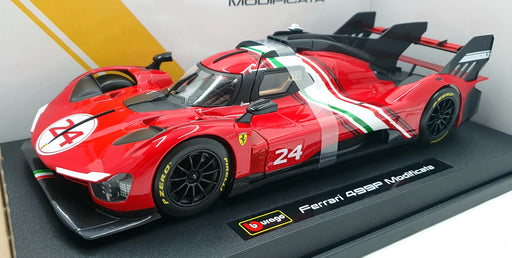 Burago 1/18 Scale 18-16302 - Ferrari 499P #24 Modificata - Red/White
