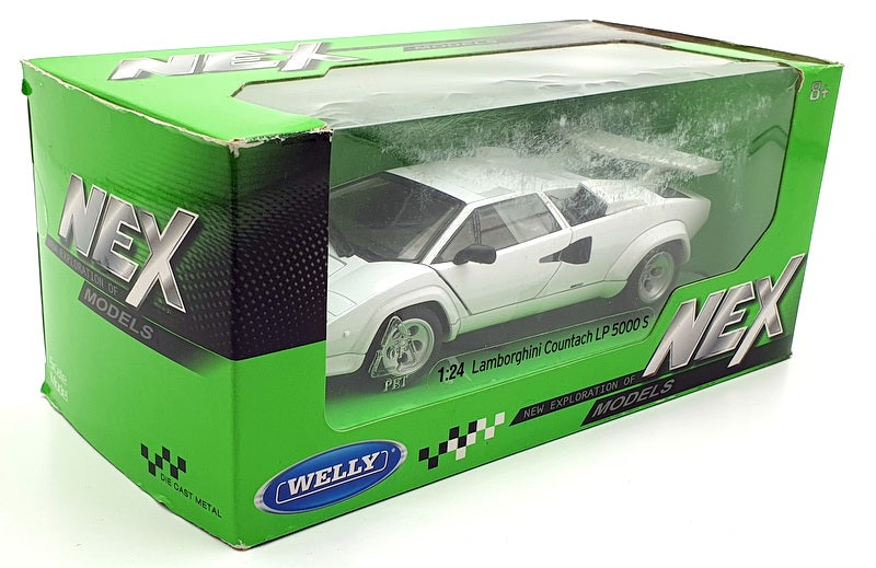 Welly NEX 1/24 Scale 24112W - Lamborghini Countach LP 5000 S - White