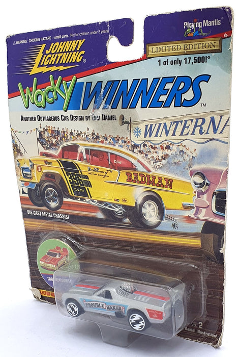 Johnny Lightning 1/64 Scale 301-02 - Wacky Winners Trouble Maker - Silver