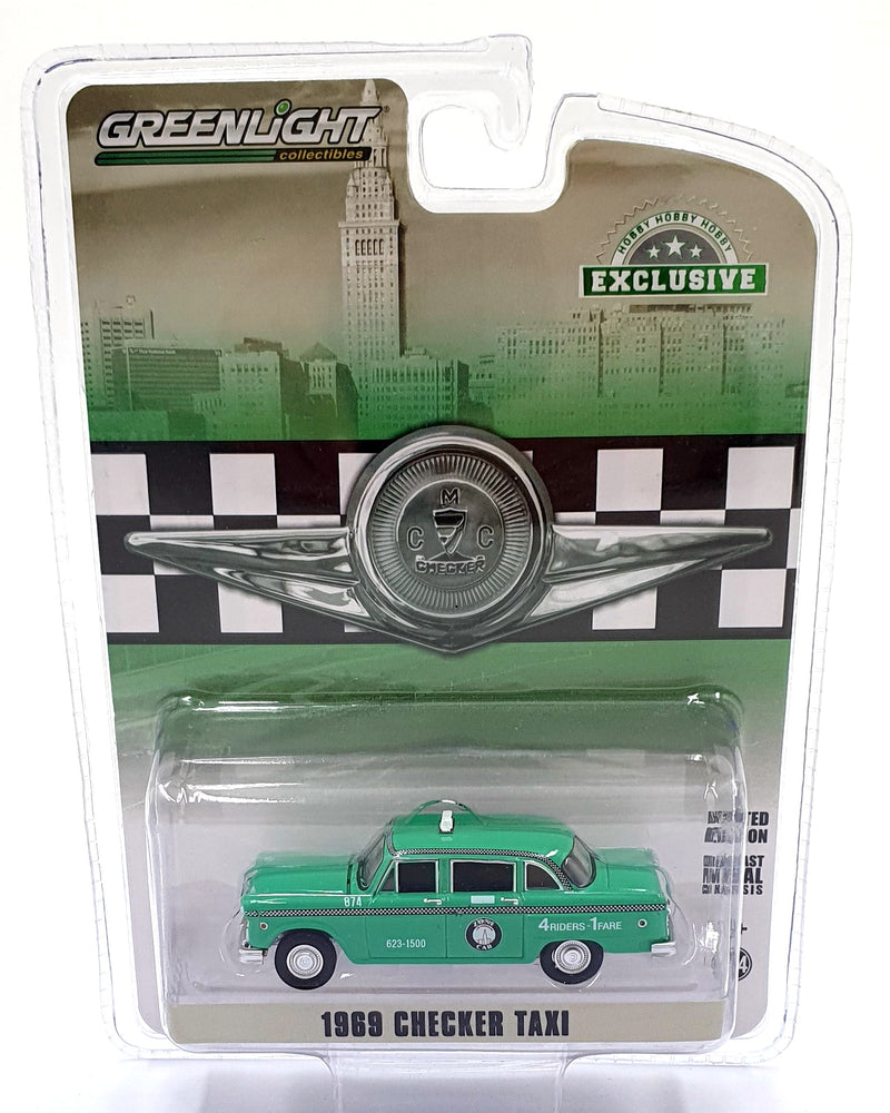 Greenlight 1/64 Scale 30232 - 1969 Checker Taxi - Green
