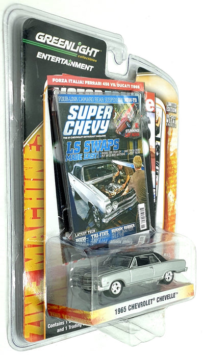 Greenlight 1/64 Scale 21740 - 1965 Chevrolet Chevelle - Silver/Black