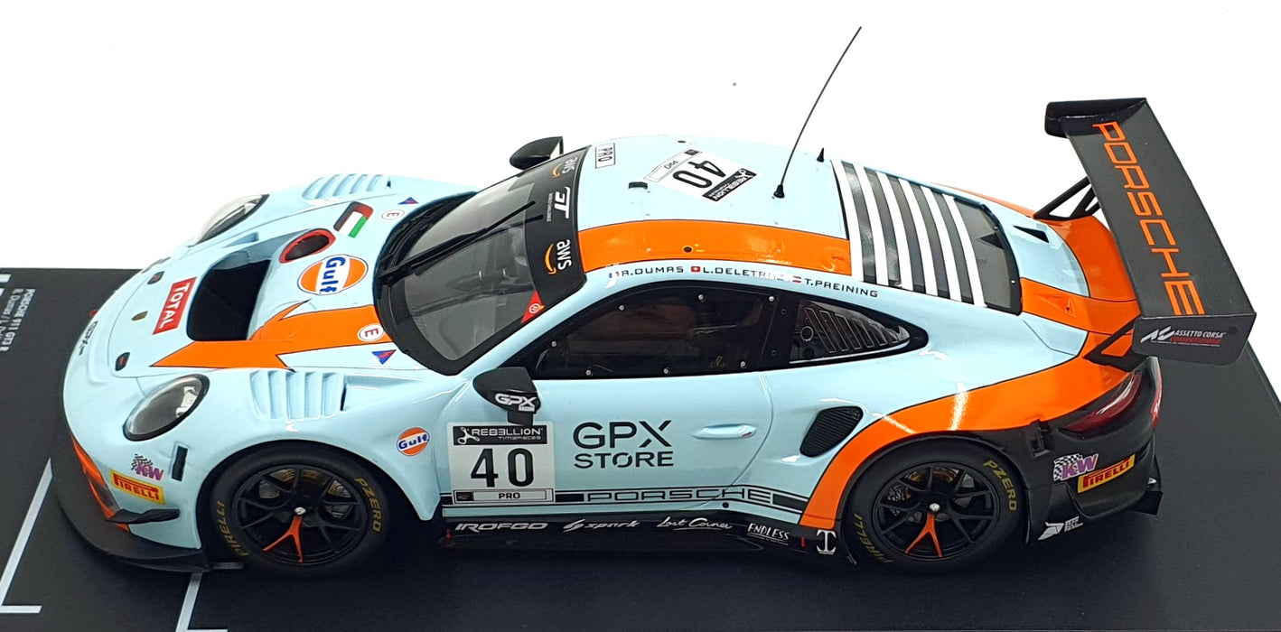 IXO 1/18 Scale LEGT18-20040 - Porsche 911 GT3 R #40 24hr SPA 2020