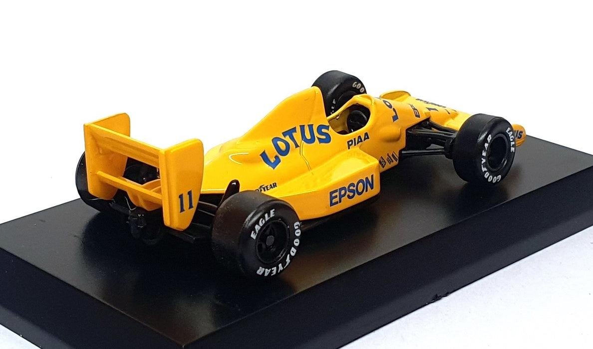 Kyosho 1/64 Scale 64L101NP - F1 Lotus 101 #11 Nelson Piquet - Yellow